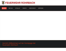 Tablet Screenshot of feuerwehr-rohrbach.de